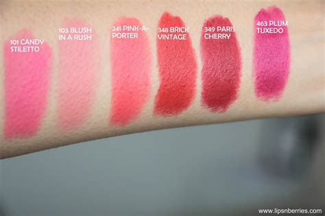 Loreal Paris Color Riche Matte Addiction Lipsticks Review Lips N Berries