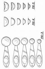 Patents Spoon Measuring Drawing sketch template
