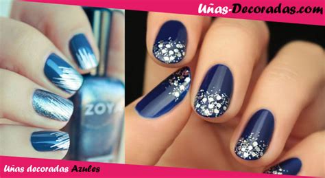 2 decoración de uñas en color azul rey. Uñas decoradas en Azul | Diseños, Fotos y Consejos