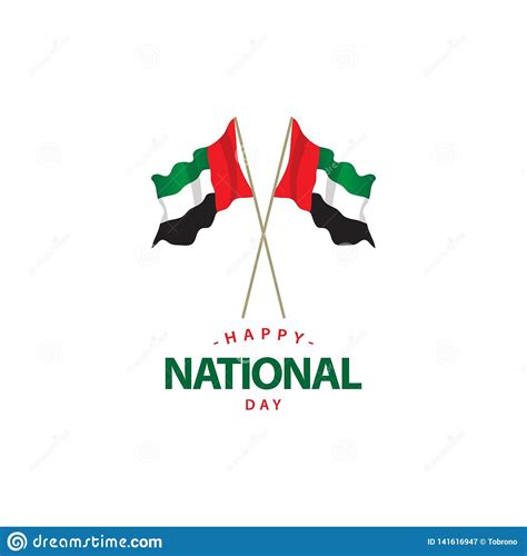 Happy Uae National Day Vector Template Design Illustration Stock Vector