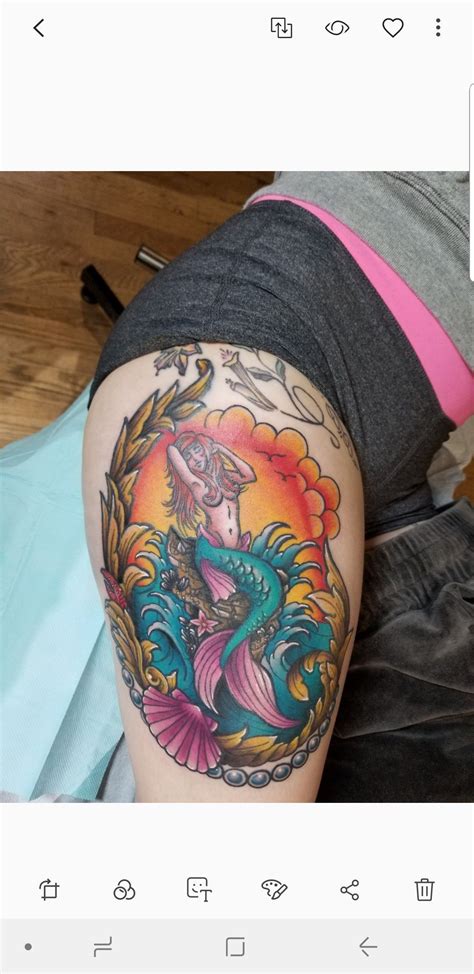 He started his tattoo apprenticeship in colorado springs, colorado. My mermaid tattoo by DJ in Denver Colorado. Fashioned after the little mermaid in a traditional ...