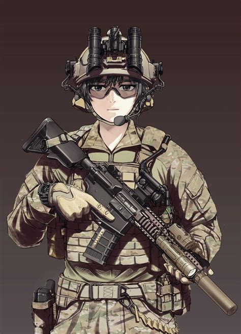 Us Army Anime Name Hijack Anime Warrior Anime Military Artwork