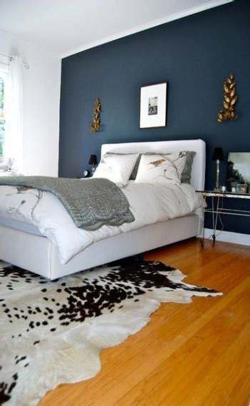 58 Ideas Dark Wood Bed Room Grey Navy Walls For 2019 Feature Wall