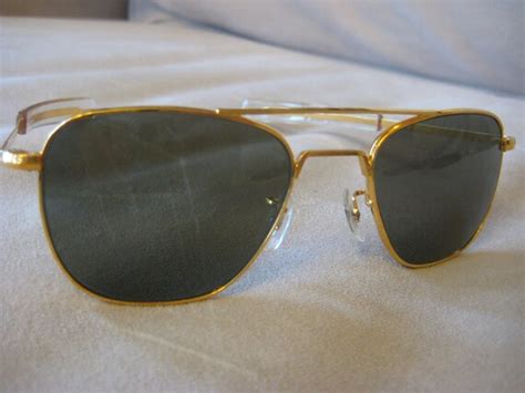 Gold Randolph Engineering Aviator Sunglasses Vintage