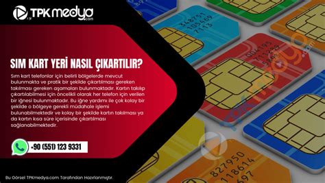 SIM Kart Yeri Nasıl Çıkartılır TPK Medya Ankara Kurumsal Web Tasarım