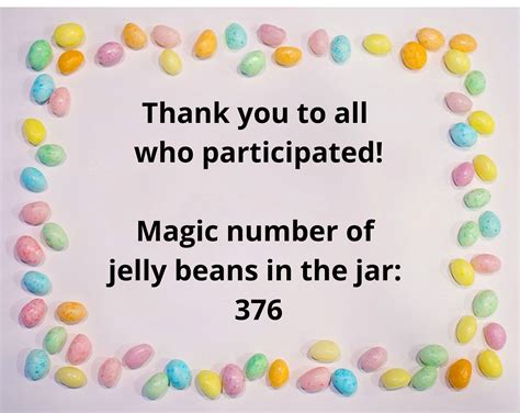 Festival Of The Egg 2022 Jelly Bean Counting Guessing Contest Nationality Rooms
