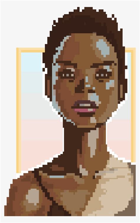 Download 1008 X 1400 5 Afro Pixel Art Transparent Png Download