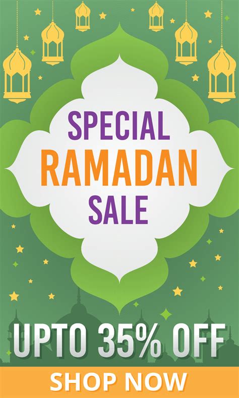 Ramadan Kareem Sale Banner Offer Flyer Poster Special Ramadan Sale Up To 35 Percent Off