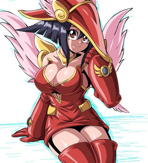 Apple Magician Girl Yu Gi Oh Tagme Breasts Cleavage Looking At Viewer Solo Image View