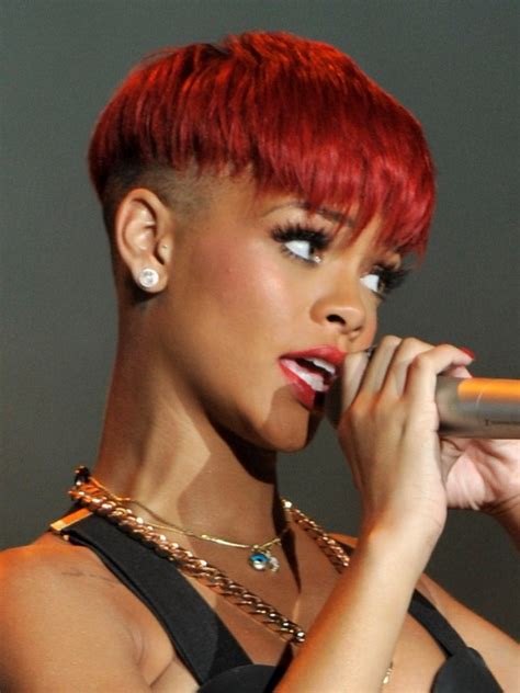 Rihanna Short Hairstyles 2014