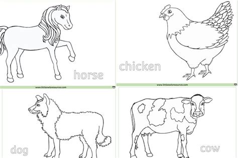 Free Farm Animals Colouring Printable Early Yearsey Eyfs Resource