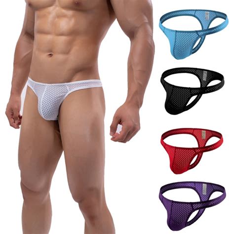New Fashion Sexy Mens See Through Mesh Boxers Shorts Briefs Underpants