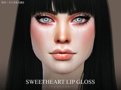 Pralinesims Sweetheart Lip Gloss N31 Queen Makeup Lips Lip Gloss