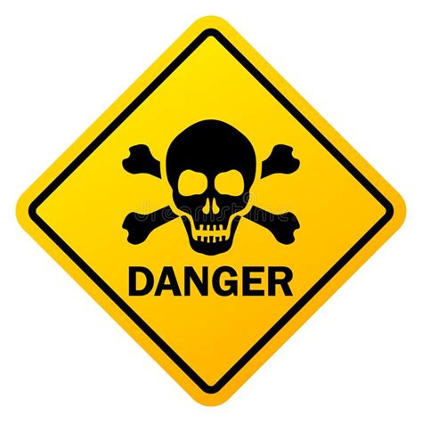 Danger Skull Sign Stock Vector Illustration Of High 39947585