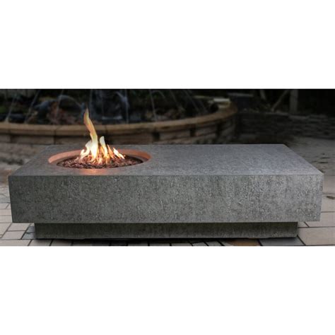 The unique elevated 12x42 crystal fire® burner is ul listed for safety and will wow your guests. Orren Ellis Chatfield Concrete Propane/Natural Gas Fire ...