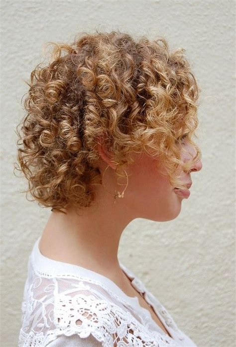 Cute Corkscrew Curls With V Shaped Nape Haircut