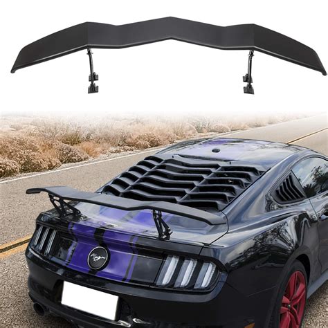 Rear Window Louvers Trunk Spoiler Wing For Ford Mustang 2015 2016 2017