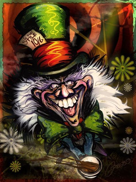 Mad Hatter Alice In Wonderland Illustration