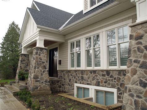 Replacing Mismatched Stone Work With New Stone Veneer Exterior Stone