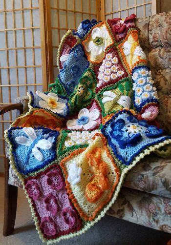 Simply make multiple crochet granny circles in an assortment of bright colors, then join the circles to create a shawl or bag. Secret Garden CAL - Block 1 | Crochet square patterns ...
