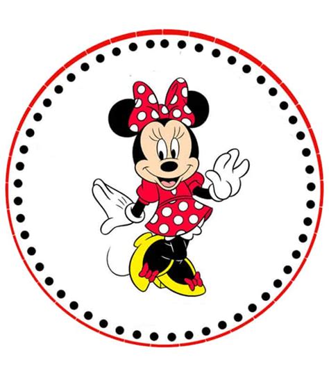 Minnie Mouse Round Edible Images