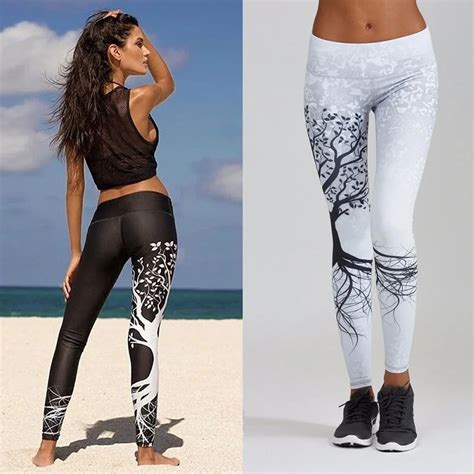Yoga Pants Women Printed Sports Gym Fitness Workout Exercise Athletic Pants Sport Leggings