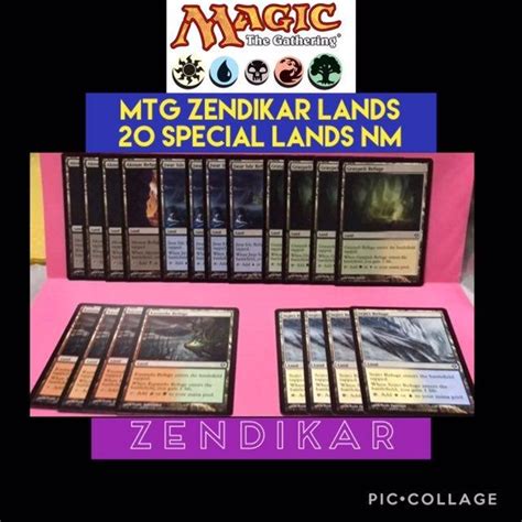 Mtg Zendikar Lands 20 Special Lands Nm As Shown In Photo Mtg The