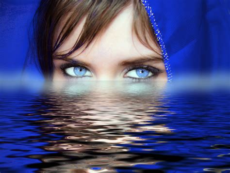 Free Images Water Woman Photography Female Reflection Blue Eye Close Up Human Body