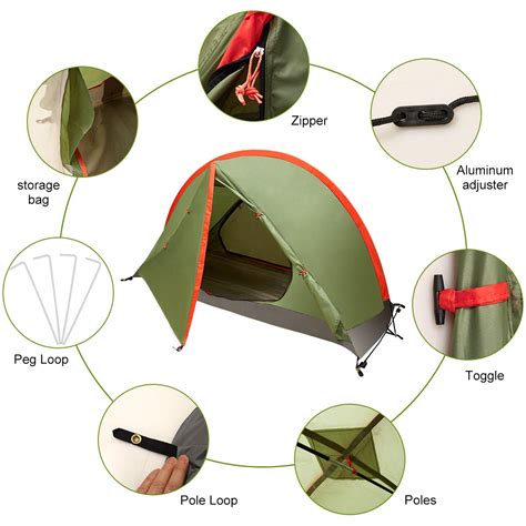 Bfull One Person Camping Tent Extremely Lightweight For Hiking M