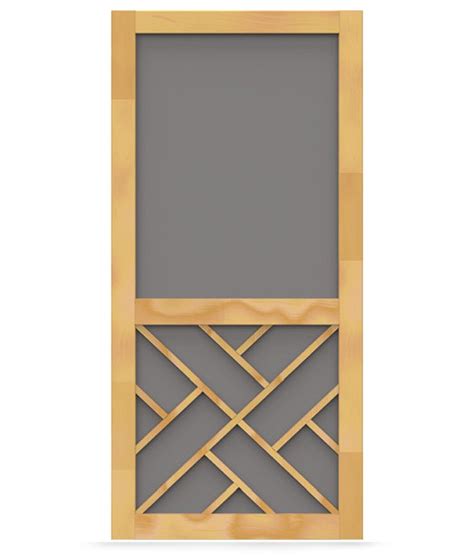 Chippendale Insert Woodcraft Screen Door Screen Tight Hordeur
