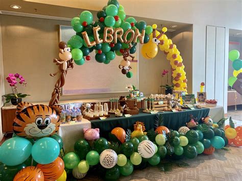 Safari Theme Party Decorationdessert Table Baby Shower Full Month