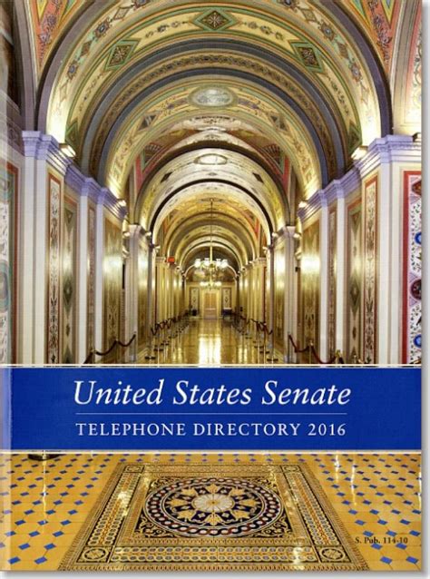 United States Senate Telephone Directory 2016 Us Government Bookstore