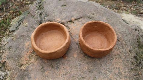 Clay materials are plastic when wet and coherent when dry. Primitive Technology: Termite clay kiln & pottery part 02 ...