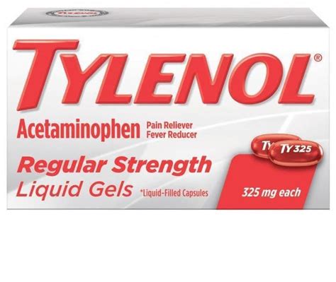 Tylenol ® Regular Strength Liquid Gels For Headache Pain And Fever Tylenol®