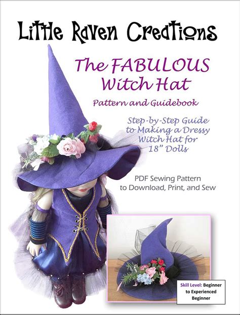 The Fabulous Witch Hat Pdf Pattern For 18 Dolls Etsy American Girl