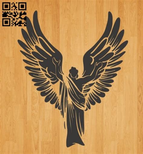 Winged Angels E0010650 File Cdr And Dxf Free Vector Download For Laser
