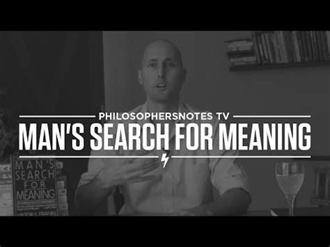 Here, facts will be significant only as far as. Man's Search for Meaning by Viktor Frankl - YouTube