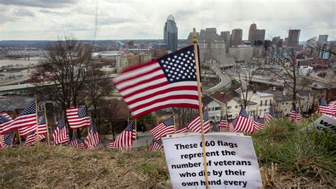 Flags Fly For Veterans Suicide Awareness