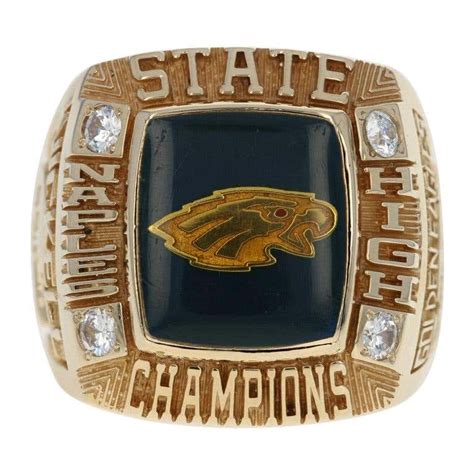 2001 Florida High School Football State Championship Ring 10k Gold