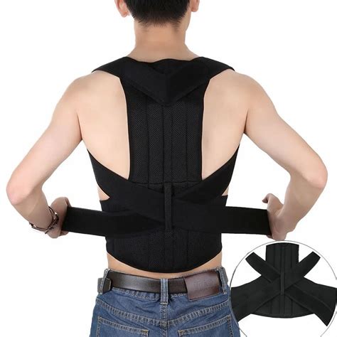 Mens Corset Back Support Posture Corrector Belt Men Lumbar Support