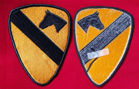 Patch 1st Air Cavalry Division Subdued Merrow Edge Us Army Vietnam Eur