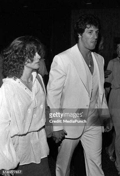 Sylvester Stallone And Wife Sasha Czack Circa 1980s Nachrichtenfoto
