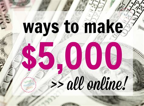 7 Ways I Make 5000 Extra Per Month Online What Mommy Does