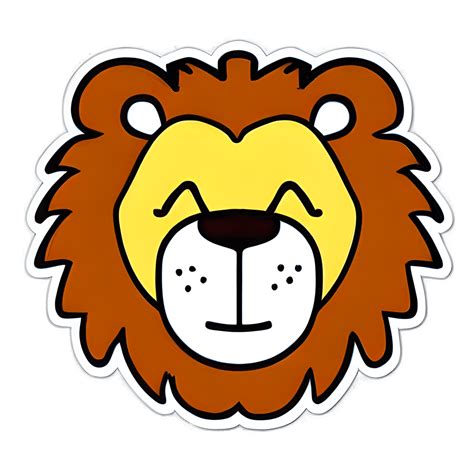 Lion Sticker Graphic · Creative Fabrica