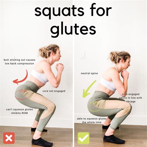 Bigger Glutes With Squats Glutes Workout Squat Workout Bodyweight