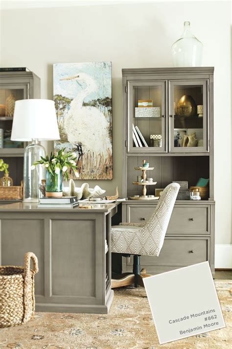 The way you decorate your home office can impact the way you work. January - February 2015 Paint Colors | Home office design ...