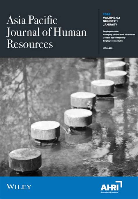 Overview Asia Pacific Journal Of Human Resources Wiley Online Library