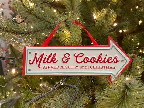Milk And Cookie Sign The Nice List