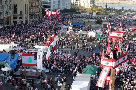 Parallel National Day Rallies By Lebanon Protesters Leaders