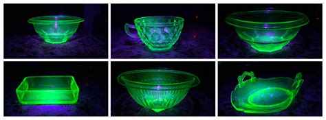 Due to the presence of uranium oxide in the glass, the glass will glow. I'm new to collecting uranium glass but I was very happy ...